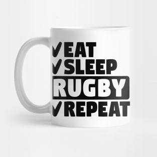 Eat, sleep, rugby, repeat Mug